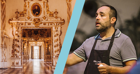 Visita al Palau Ducal de Gandía con cata de vinos, cerveza y tapas a cargo del chef Rubén Moreno.
